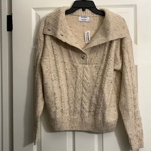 Old Navy Cable Knit Sweater with Buttons